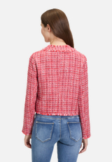 Blazer-Jacke mit Fransen / Modellfoto Rückseite