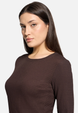 Strukturshirt mit Rundhalsausschnitt / Detailbild
