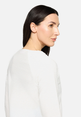 Casual-Shirt mit Rippenstruktur / Detailbild