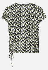 Printshirt mit V-Ausschnitt / Rückseite