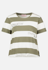 Ringelshirt mit Tunnelzug / Vorderseite