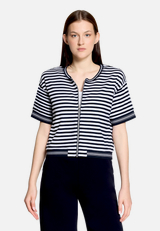 Shirtjacke mit Reißverschluss / Modellfoto Vorderseite