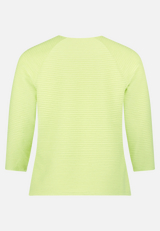 Casual-Shirt mit Rippenstruktur / Rückseite