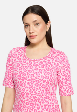 Basic Shirt mit Rippenstruktur / Detailbild