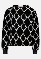 Sweatshirt mit Rippbündchen / Vorderseite