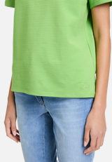 Basic Shirt mit Struktur / Detailbild