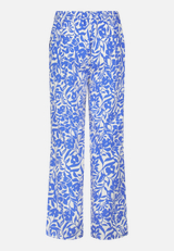 Leinenhose mit elastischem Bund / Rückseite