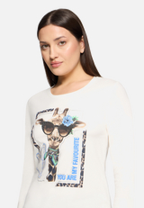 Basic Shirt mit Aufdruck / Detailbild