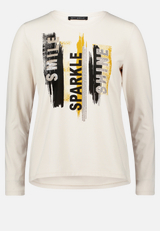 Basic Shirt mit Placement / Vorderseite
