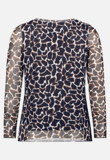 Langarm-Shirt mit Animalprint / Rückseite
