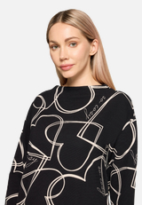 Sweatshirt mit Rippenstruktur / Detailbild