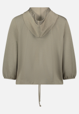 Shirtjacke mit Kapuze / Rückseite