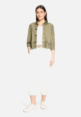 Blazer-Jacke mit Knöpfen / Modellfoto Vorderseite (Outfit)