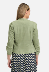 Blazer-Jacke mit 3/4 Arm / Modellfoto Rückseite