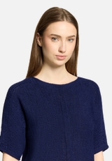 Strickpullover kurzarm / Detailbild