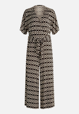 Eleganter Jumpsuit  mit grafischem Muster / Vorderseite