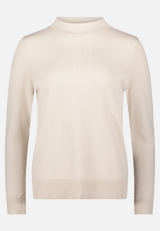 Basic-Strickpullover mit Stehkragen / Vorderseite