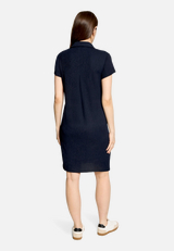 Sommerkleid  mit V-Ausschnitt  / Modellfoto Rückseite