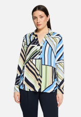 Schlupfbluse langarm / Modellfoto Vorderseite
