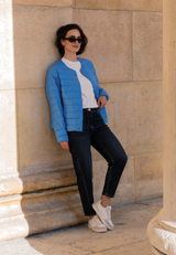 Daunen-Steppjacke mit Rundhalsausschnitt / Imagebild