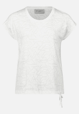 Strukturshirt mit Tunnelzug / Vorderseite