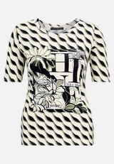 Basic Shirt mit Print / Vorderseite