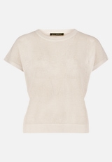 Lochstrick-Pullover ohne Arm / Vorderseite