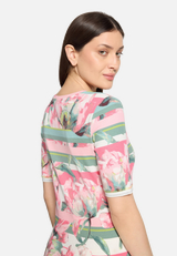 Basic Shirt mit Rippenstruktur / Detailbild