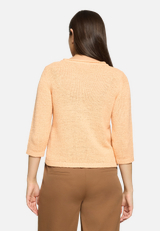 Strickpullover mit 3/4 Arm / Modellfoto Rückseite