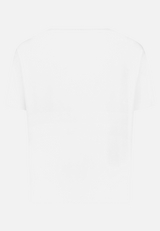 Printshirt mit Rippbündchen / Rückseite