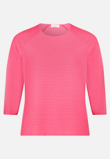 Casual-Shirt mit Rippenstruktur / Vorderseite
