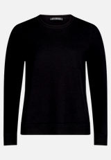 Basic-Strickpullover mit Rundhalsausschnitt / Vorderseite
