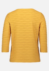 Basic Shirt mit Wellenstruktur / Rückseite