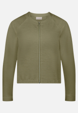 Casual-Jacke mit Rippenstruktur / Vorderseite