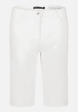 Jeans-Shorts mit aufgesetzten Taschen / Vorderseite