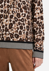 Strickpullover mit Animalprint / Detailbild