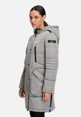 Steppjacke mit Kapuze / Detailbild