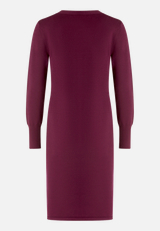 Strickkleid mit Schleifenknoten / Rückseite