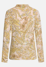 Rollkragenshirt mit Paisley-Muster / Rückseite