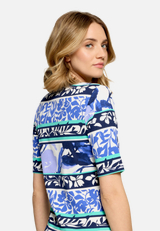 Basic Shirt mit Rippenstruktur / Detailbild