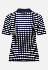 Poloshirt mit Struktur / Rückseite