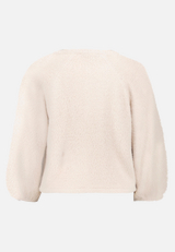 Flauschige Strickjacke  mit 3/4 Arm  / Rückseite