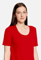 Basic Shirt mit Struktur / Detailbild