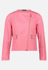 Bikerjacke mit Reißverschluss / Vorderseite