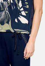 Print-Shirt  mit Tunnelzug  / Detailbild