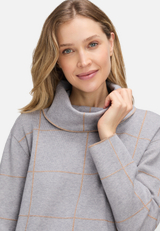 Strickpullover mit Lurexfaden / Detailbild