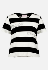 Ringelshirt mit Tunnelzug / Vorderseite