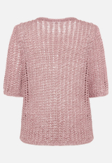 Strickpullover mit Lochmuster / Rückseite