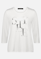 Basic Shirt mit Placement / Vorderseite
