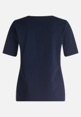 Basic Shirt mit Placement / Rückseite
